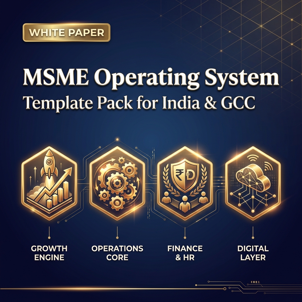 MSME Operating System Template Pack for India & GCC | Stratisian White ...